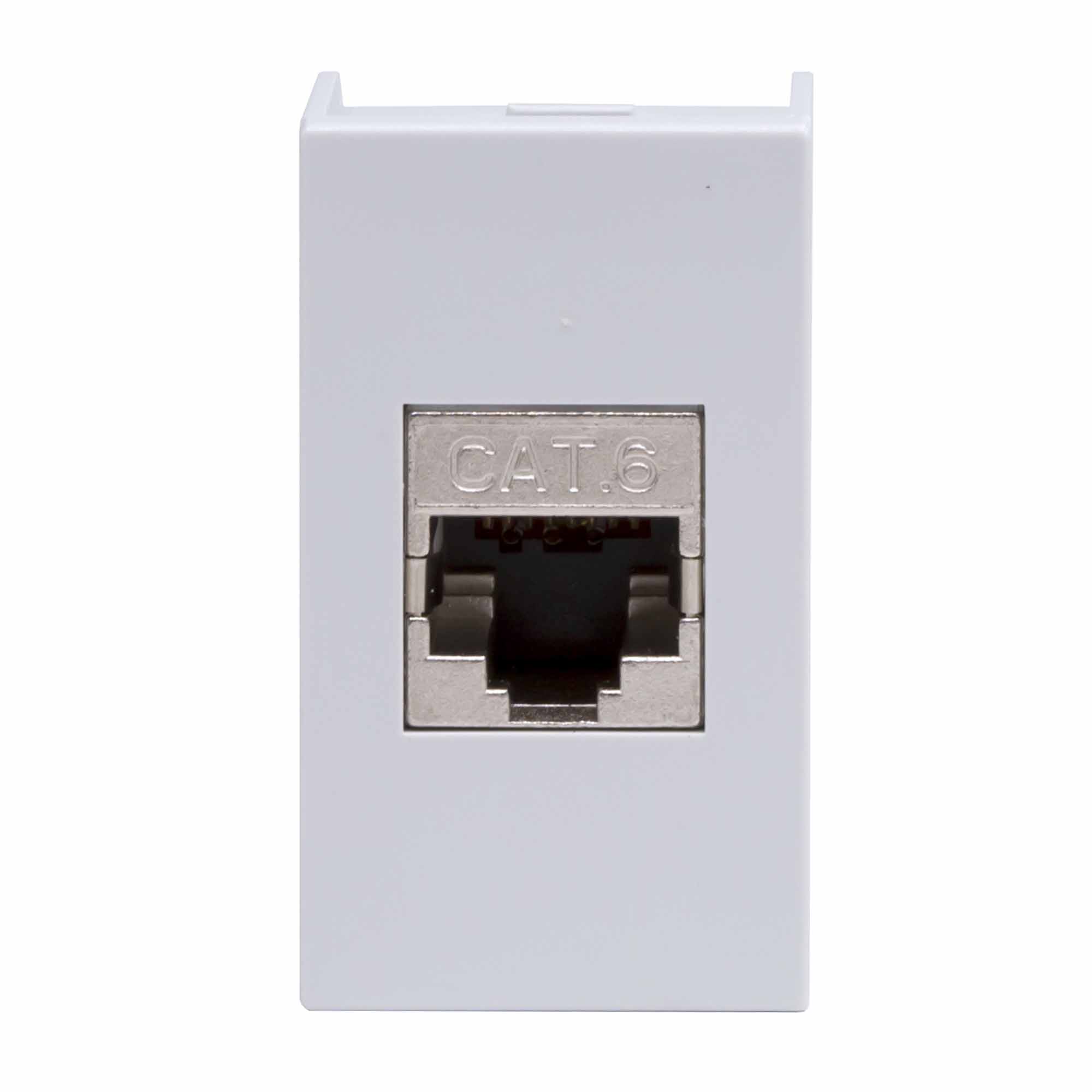 DKC Розетка RJ-45 кат.6,экр,Viva,1 мод.,сер фото