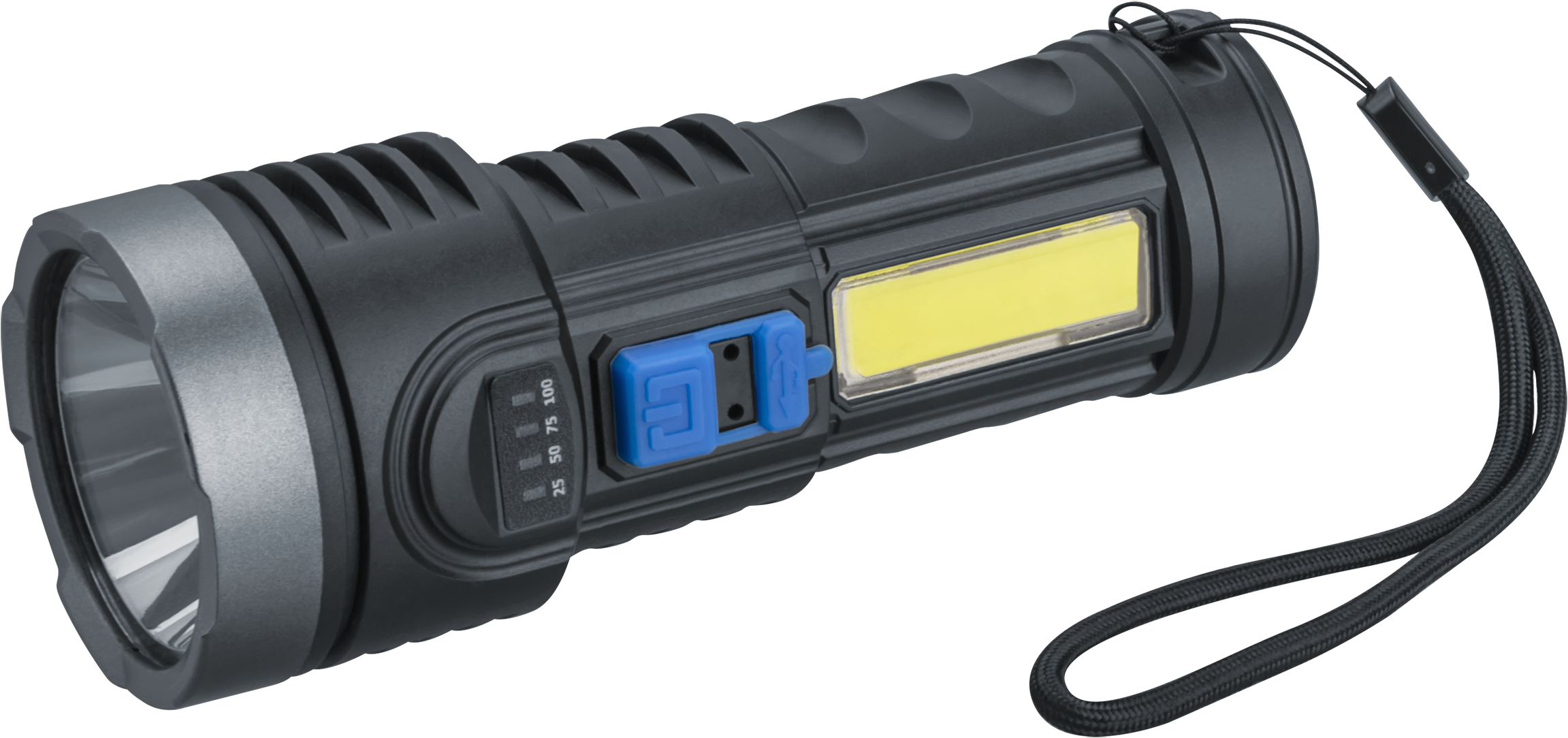 Фонарь Navigator NPT-CP28-ACCU пласт. 1LED,1Вт+1СОВ,3Вт, Li-Ion,4В (48)