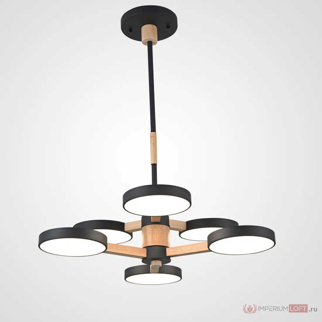 ImperiumLoft Подвесная люстра TURNA DBL L6 Black фото