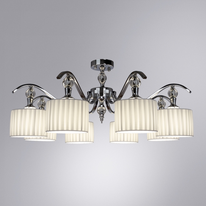 Arte Lamp A4038PL-8CC IBIZA Люстра потолочная/хром/белый фото