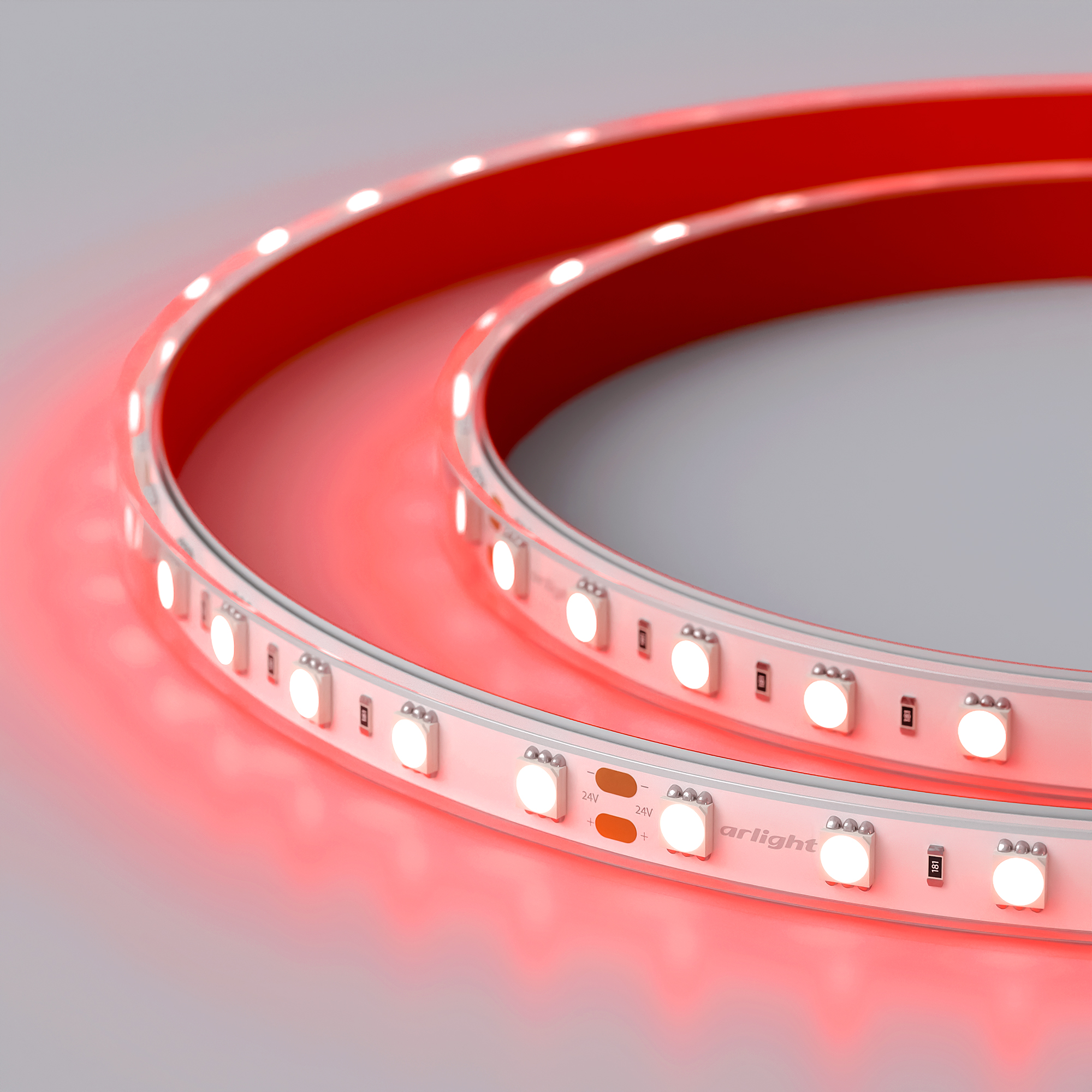 Arlight Лента герметичная RTW-PFS-B60-13mm 24V Red (14.4 W/m, IP68, 5060, 5m) ( 14.4 Вт/м, IP68) фото
