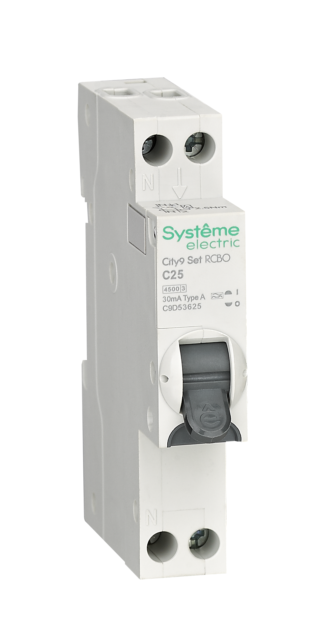 Systeme Electric City9 АВДТ 1П+Н C25 4500A 30мА A 18мм фото