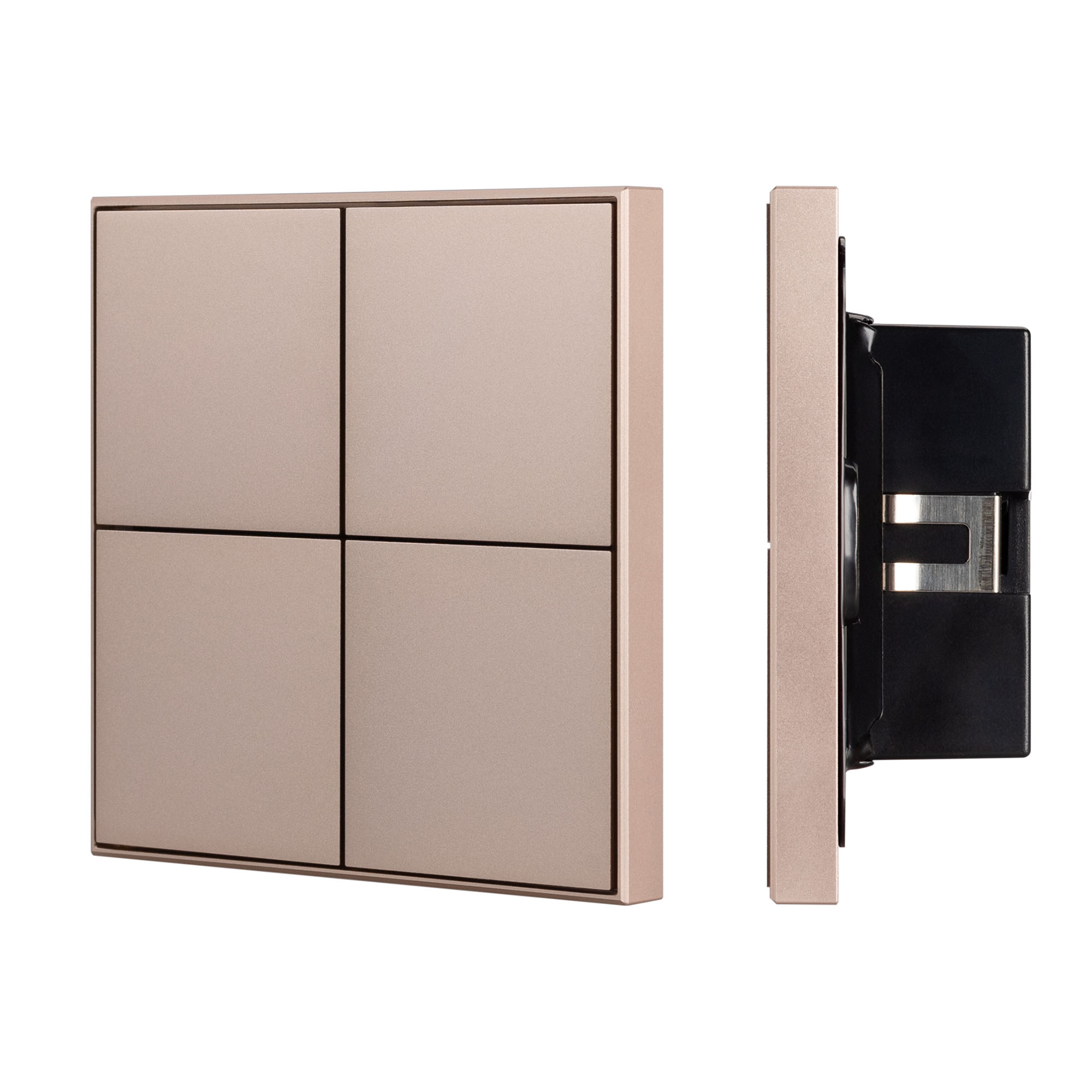 Arlight INTELLIGENT ARLIGHT Кнопочная панель KNX-304-23-IN Champagne (BUS, Frame) (IARL, IP20 Металл, 2 года) фото