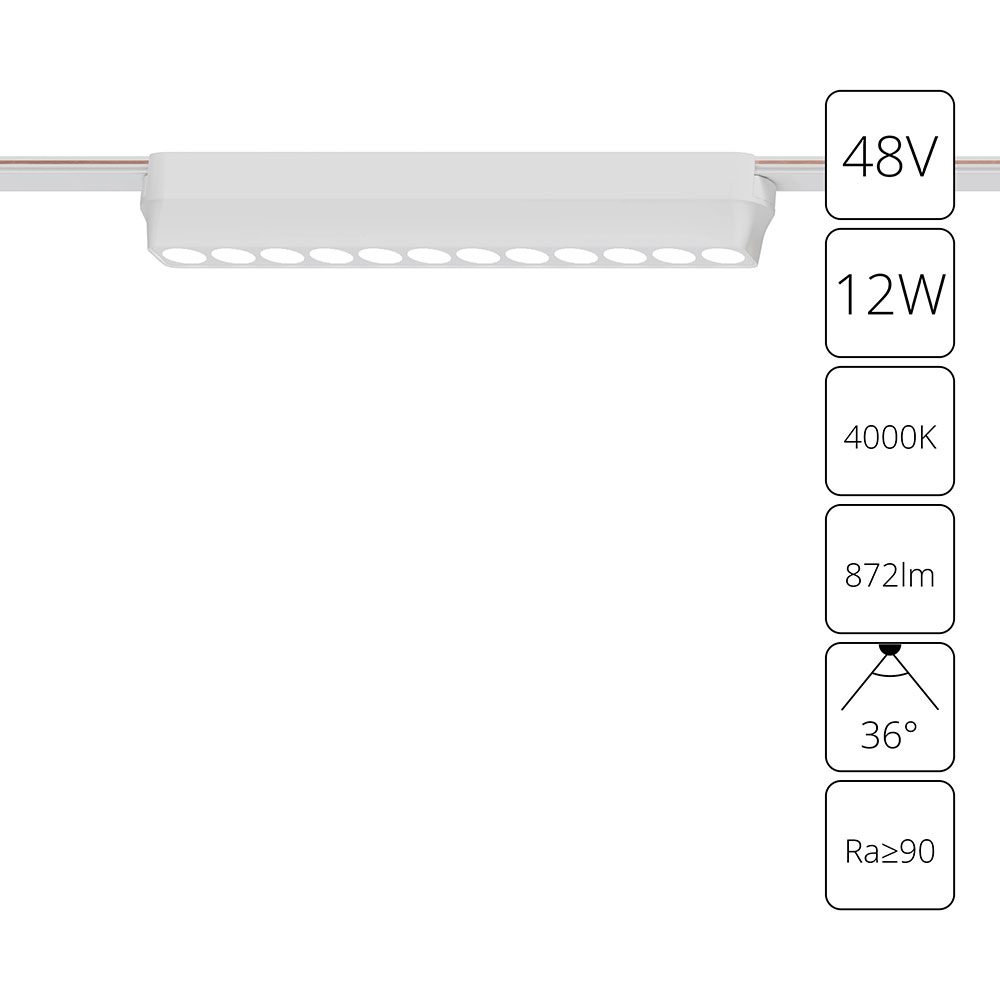 Arte Lamp A6154PL-1WH СВЕТИЛЬНИК ПОТОЛОЧНЫЙ RAPID 48В 12Вт 872лм 4000К 90+ 36° фото