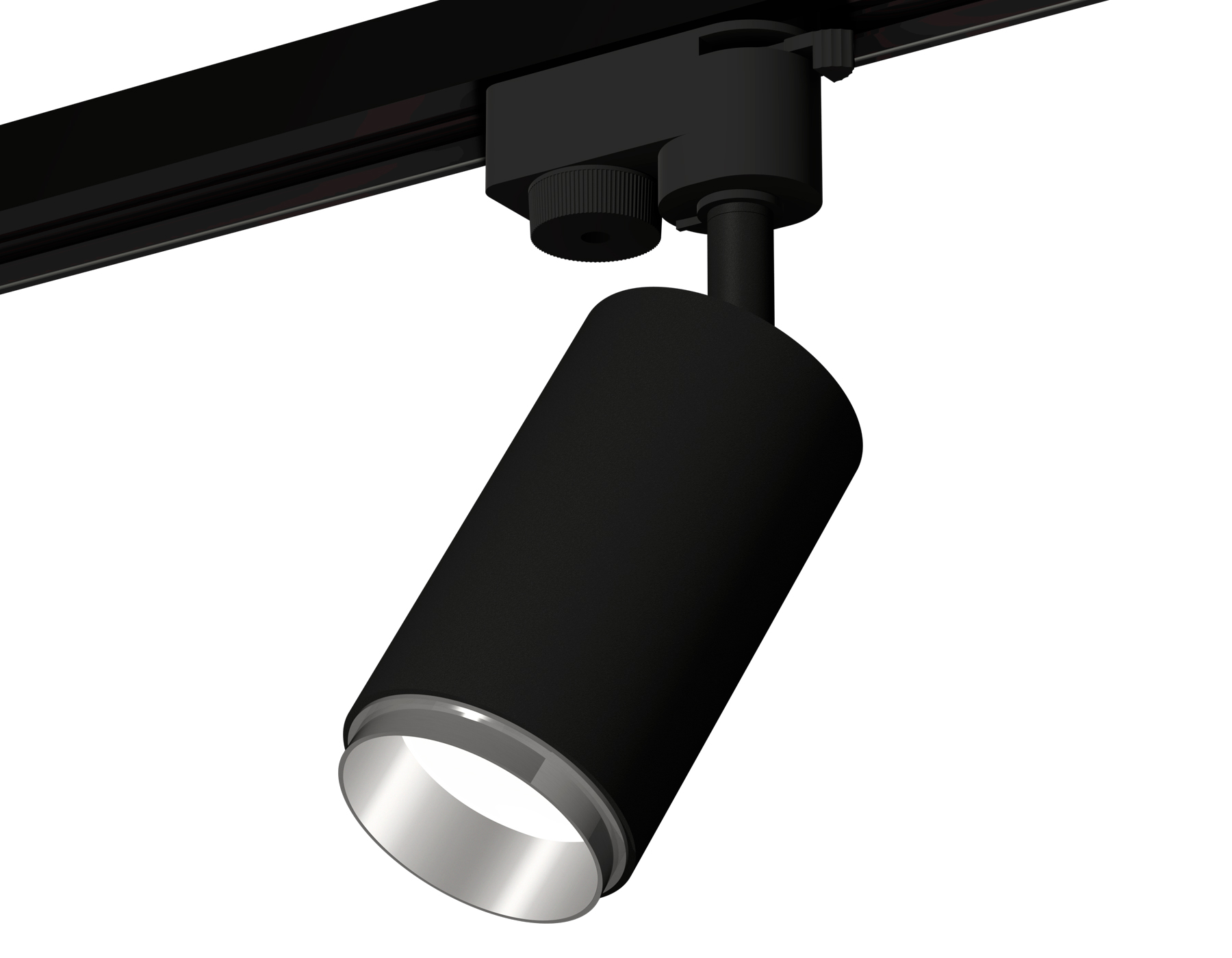 Ambrella Комплект трекового светильника XT6323042 SBK/PSL черный песок/серебро полированное MR16 GU5.3 (A2521, C6323, N6122) фото