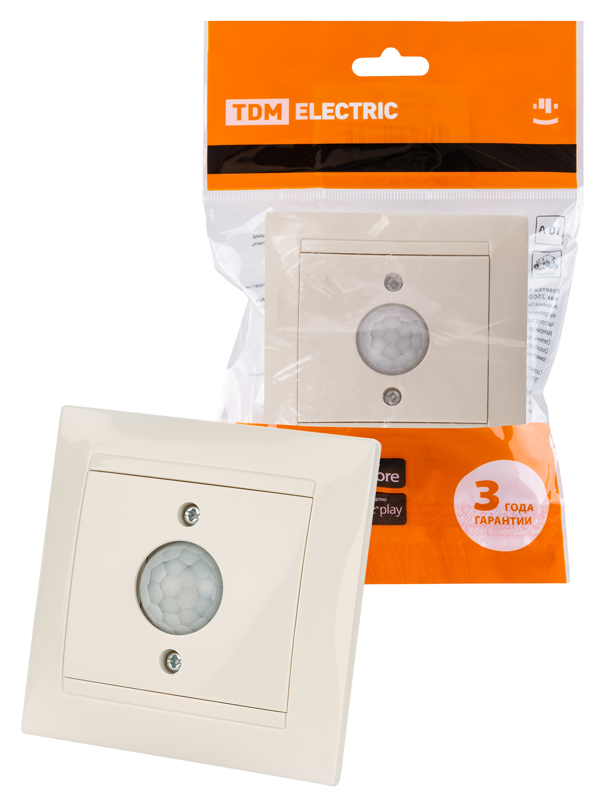 TDM Выключатель с датчиком движения 1А сл. кость 