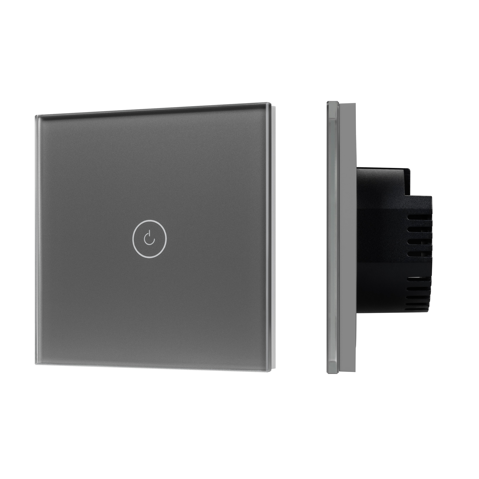 Arlight Выключатель сенсорный SWT-OMALI-S01-ZB-GR (250V, 10A, Zigbee) (Стекло) фото