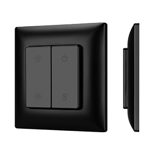 Arlight INTELLIGENT Кнопочная панель SMART-RF-801-22-1G-DIM-SUF Black (3V, 2.4G) (IARL, IP20 Пластик, 5 лет) фото