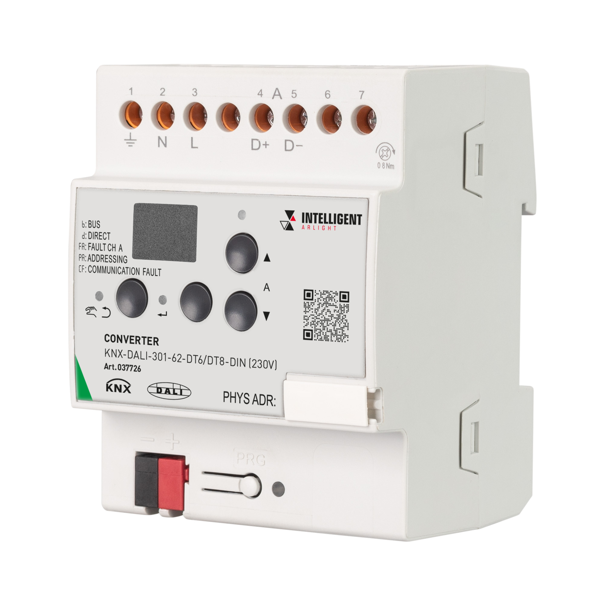 Arlight INTELLIGENT ARLIGHT Конвертер KNX-DALI-301-62-DT6/DT8-DIN (230V) (IARL, IP20 Пластик, 3 года) фото