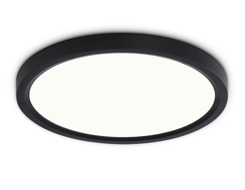 Ambrella Светильник светодиодный ультратонкий FZ1904 BK черный IP54 20W 3000K-6500K CCT-переключатель D300*25 (Без ПДУ) фото