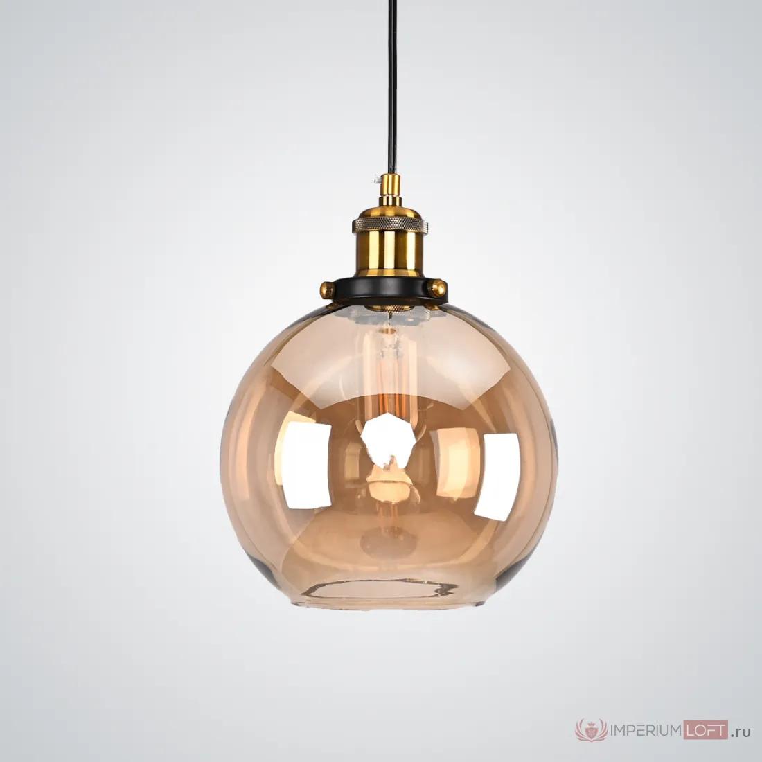 ImperiumLoft Подвесной светильник Loft Clear Glass Sphere Cloche Дымчатый фото