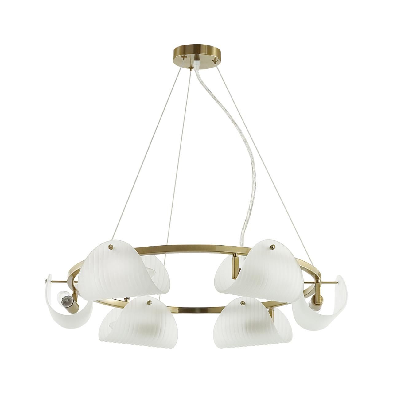 Lumion 6571/6 NEOCLASSI LN24 медный/белый/металл/стекло Люстра E14 6*60W 220V FIORO фото