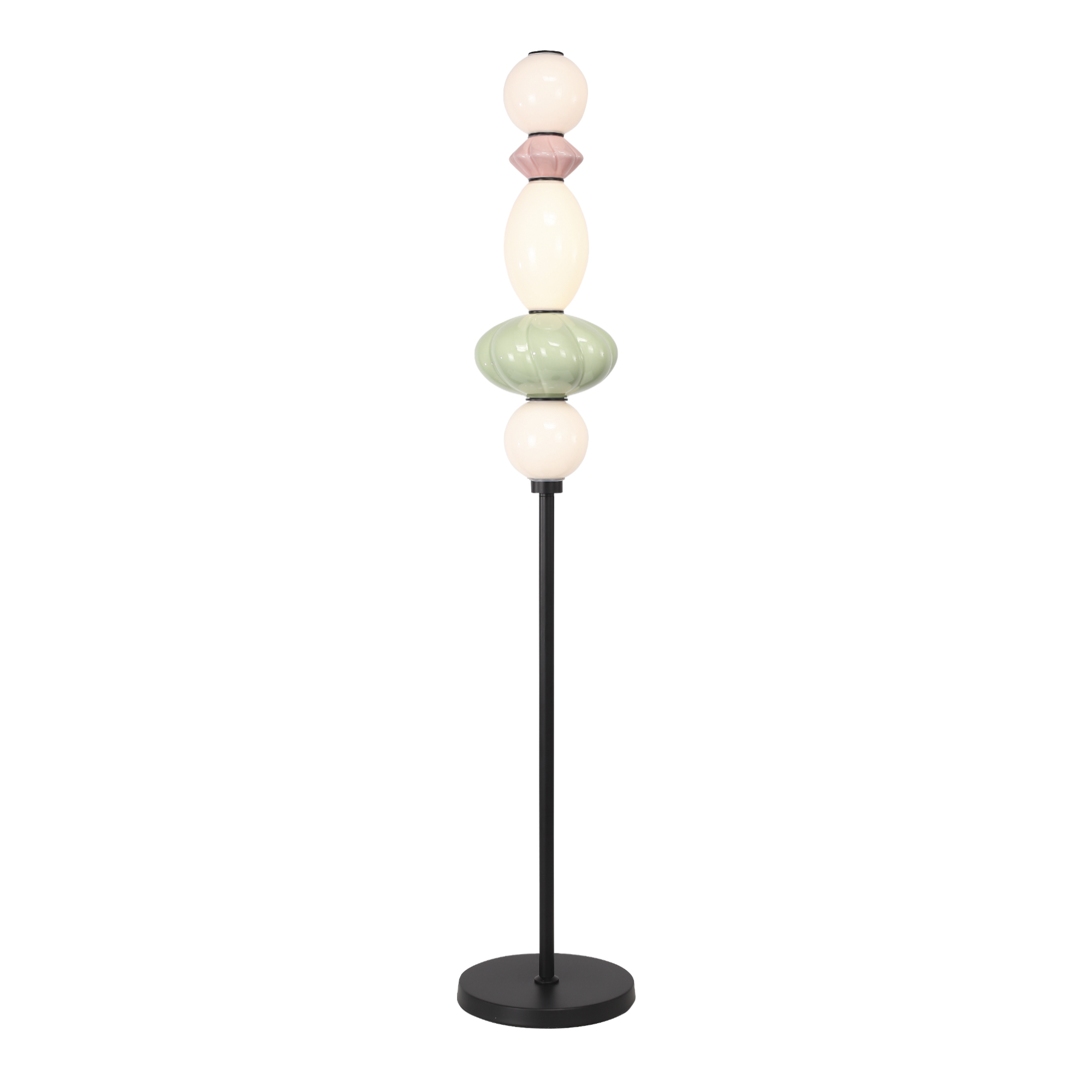 ST LUCE SL6134.405.01 Светильник напольный черный/розовый, зелёный, опаловый LED 1*20W 3000K фото