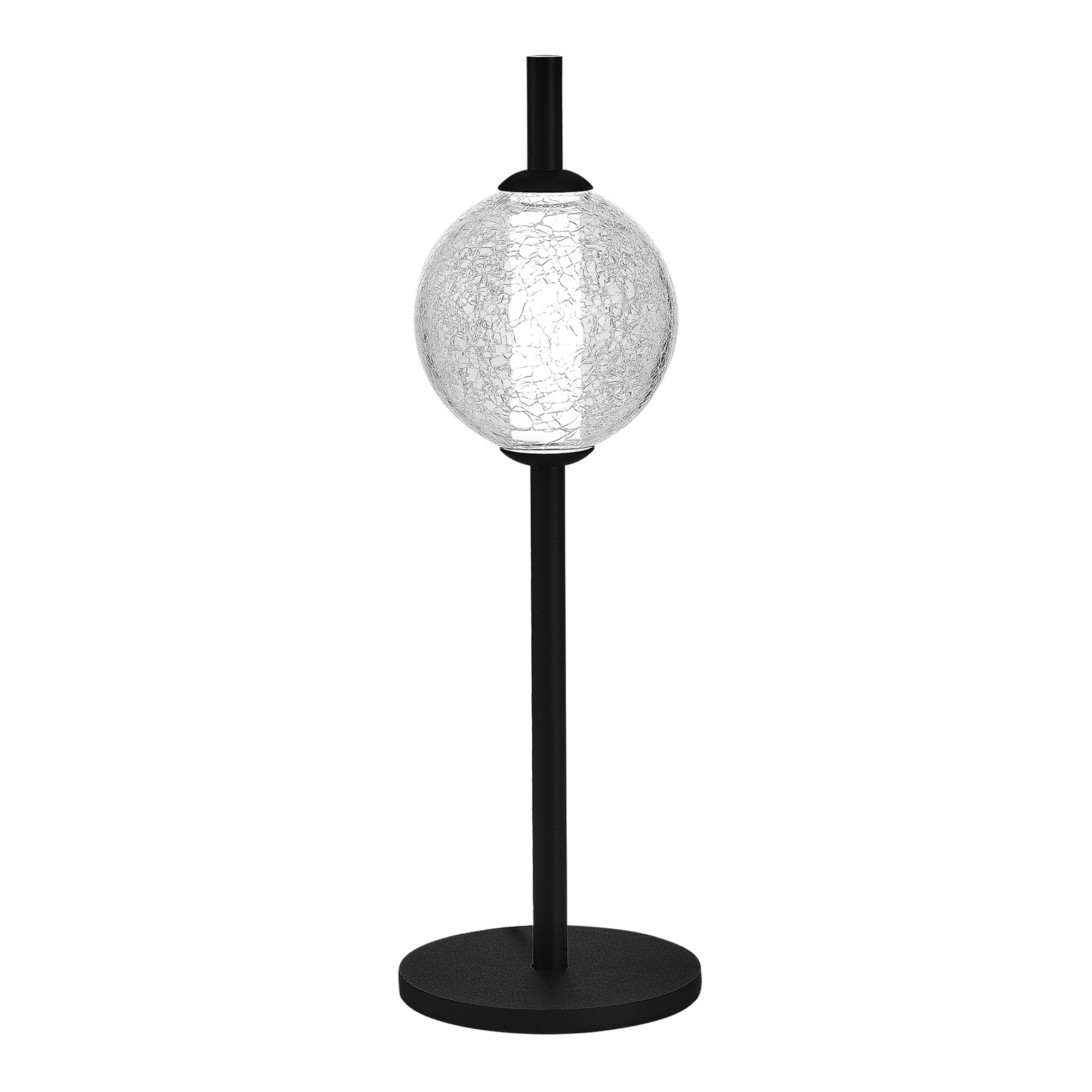 ST LUCE SL6120.404.01 Прикроватная лампа Черный/Прозрачное кракелированное стекло LED 1*8,5W 3000K фото
