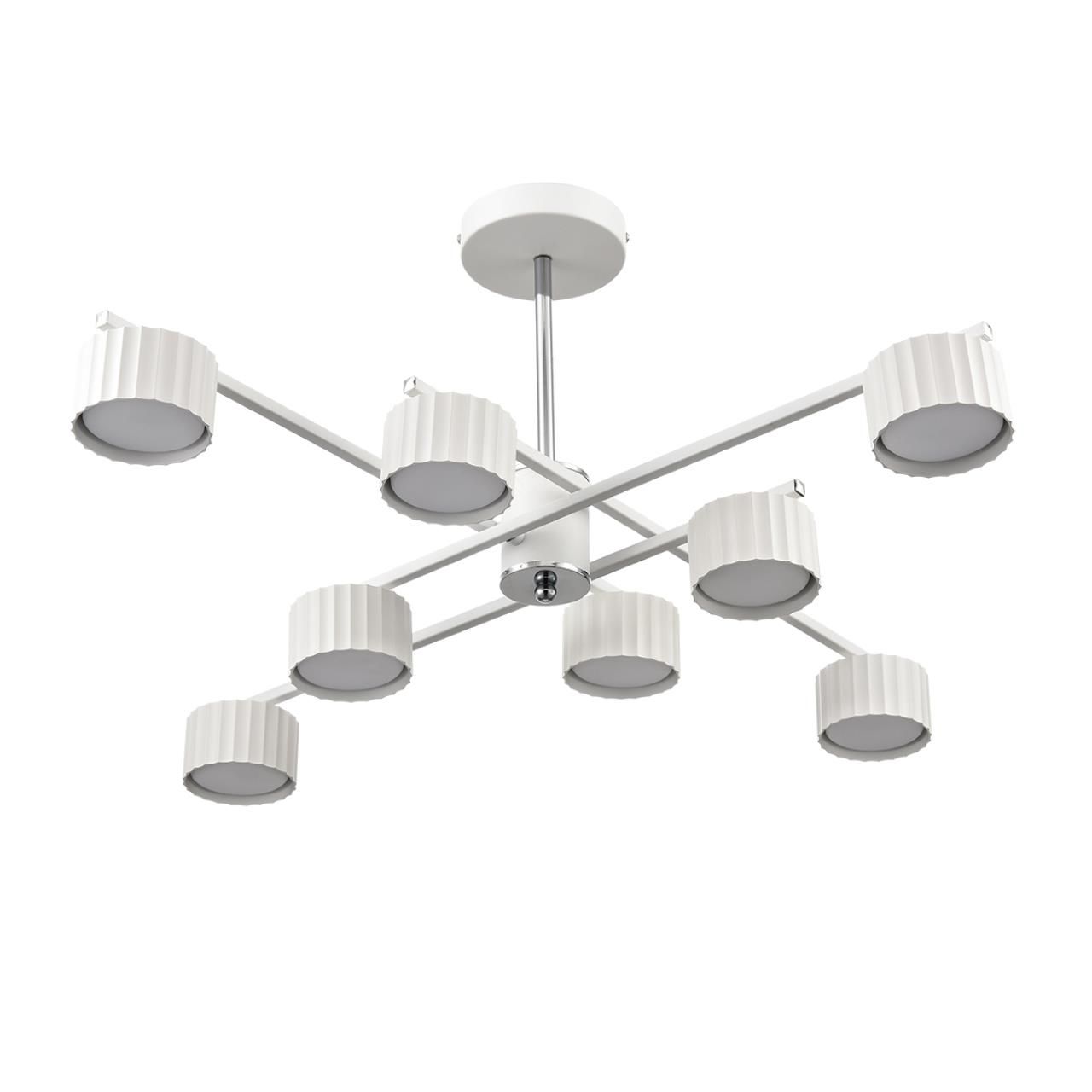Lumion 8241/8C COMFI LN25 белый/хром, металл Люстра потолочная LED GX53 8*7W 220V KARINA фото