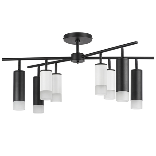 Lightstar LR7283648741 Люстра RULLO 8х50W GU10 ЧЕРНЫЙ/БЕЛЫЙ (571728+214436-4+214487-4+202431-8), шт фото