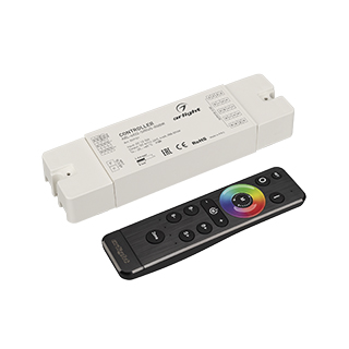 Arlight Диммер ARL-SET-PWM-104-72-RGBW-SH-IN, комплект (12-24V, 4x6A, 2.4G) (IP20 Пластик, 3 года) фото