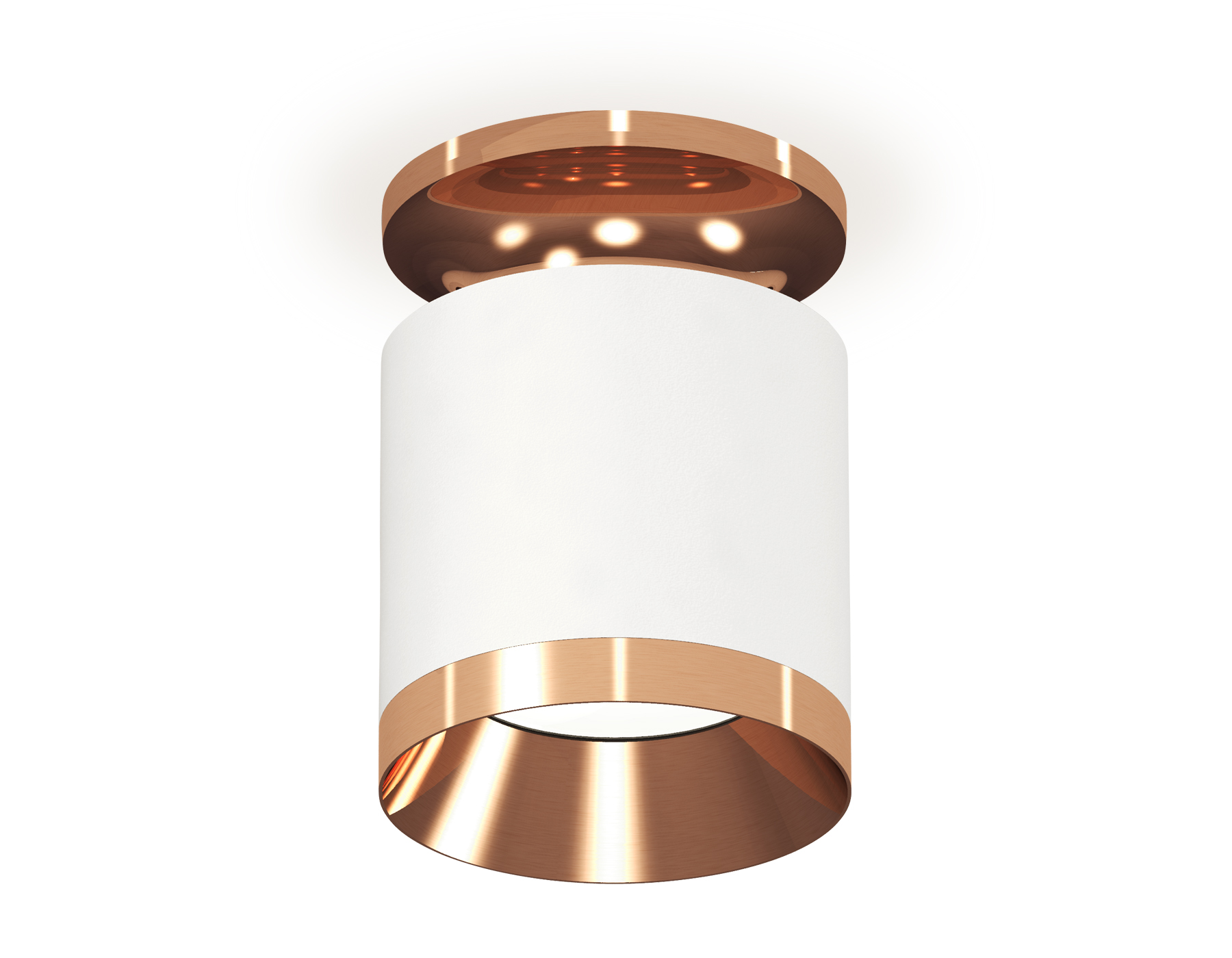 Ambrella Комплект накладного светильника XS7401141 SWH/PPG белый песок/золото розовое полированное MR16 GU5.3 (N7930, C7401, N7035) фото