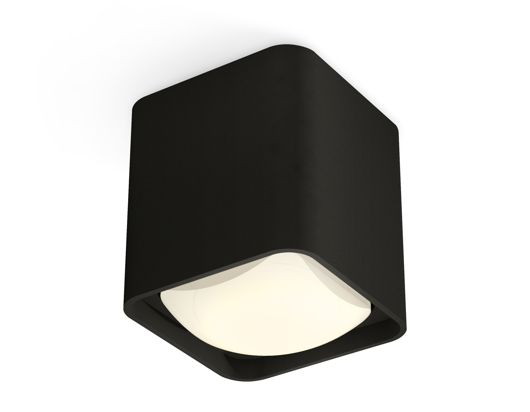 Ambrella Комплект накладного светильника с акрилом XS7841022 SBK/FR черный песок/белый матовый MR16 GU5.3 (C7841, N7756) фото