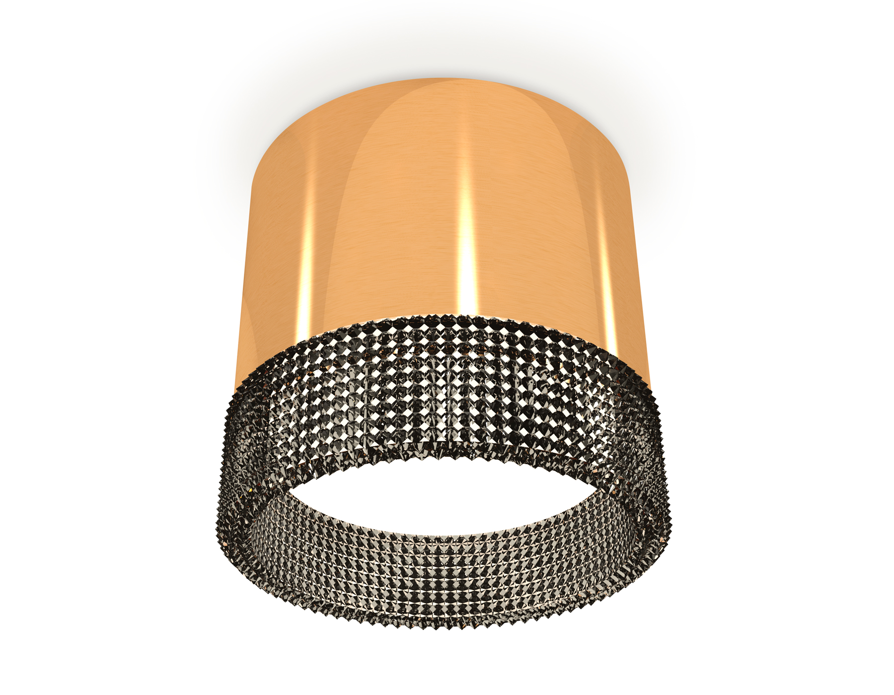 Ambrella Комплект накладного светильника с композитным хрусталем XS8121021 PYG/BK золото желтое полированное/тонированный GX53 (C8121, N8484) фото