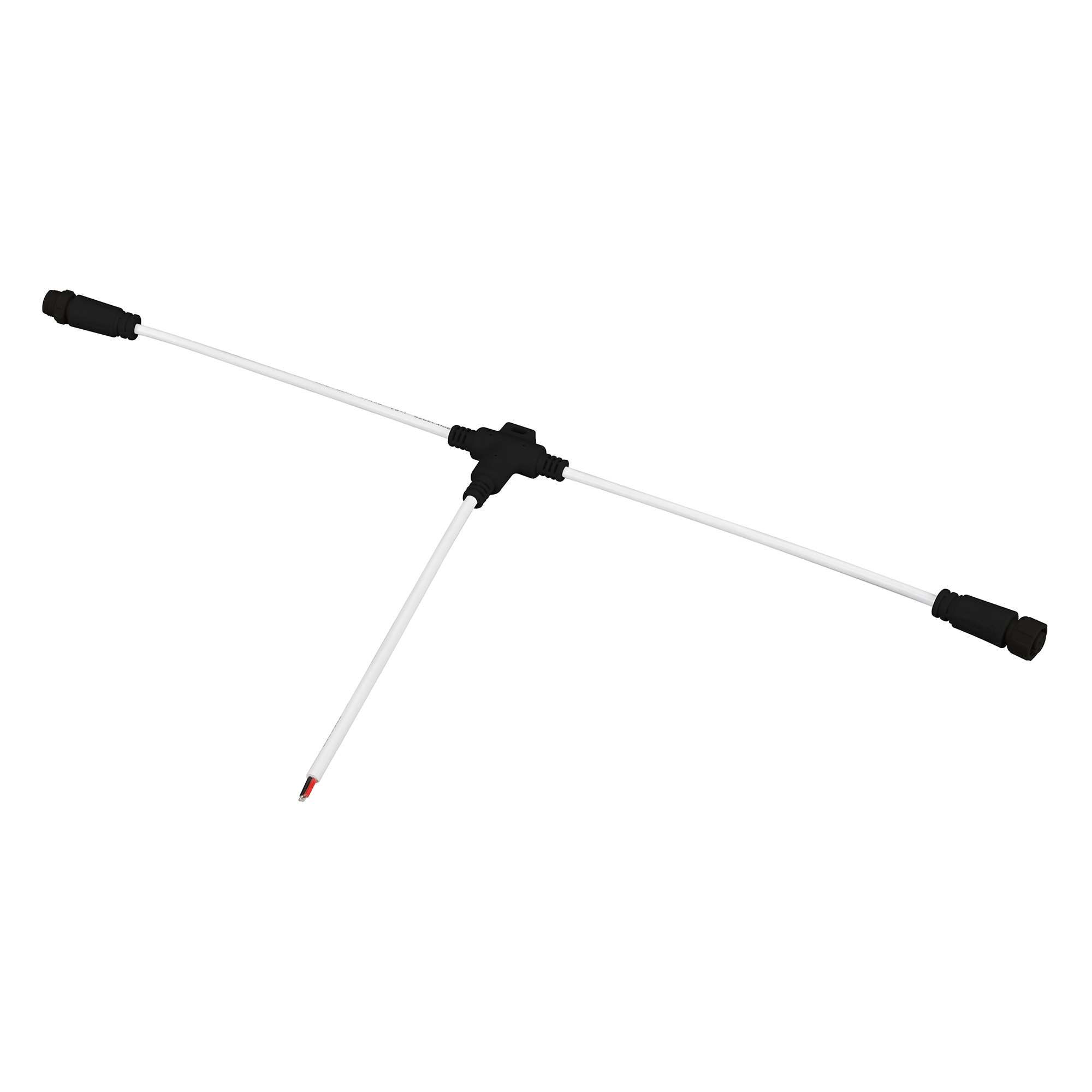 Arlight Коннектор питания ARL-MOONLIGHT-SPI/DMX-CON-POWER-T-MID-WIRE-BLK (IP67 Пластик, 3 года) фото