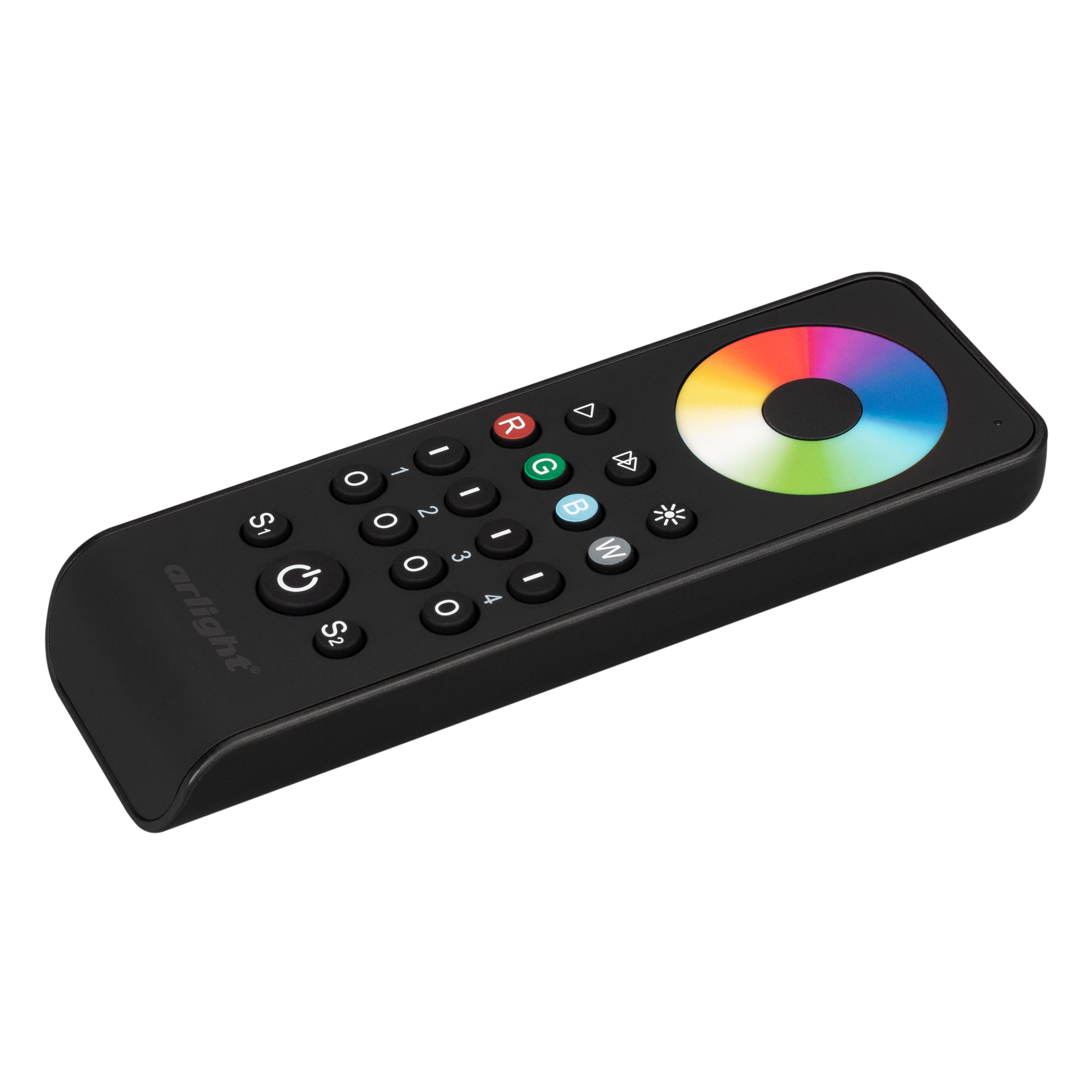 Arlight Пульт SMART-R43-RGBW Black (4 зоны, 2.4G) (IP20 Пластик, 5 лет) фото