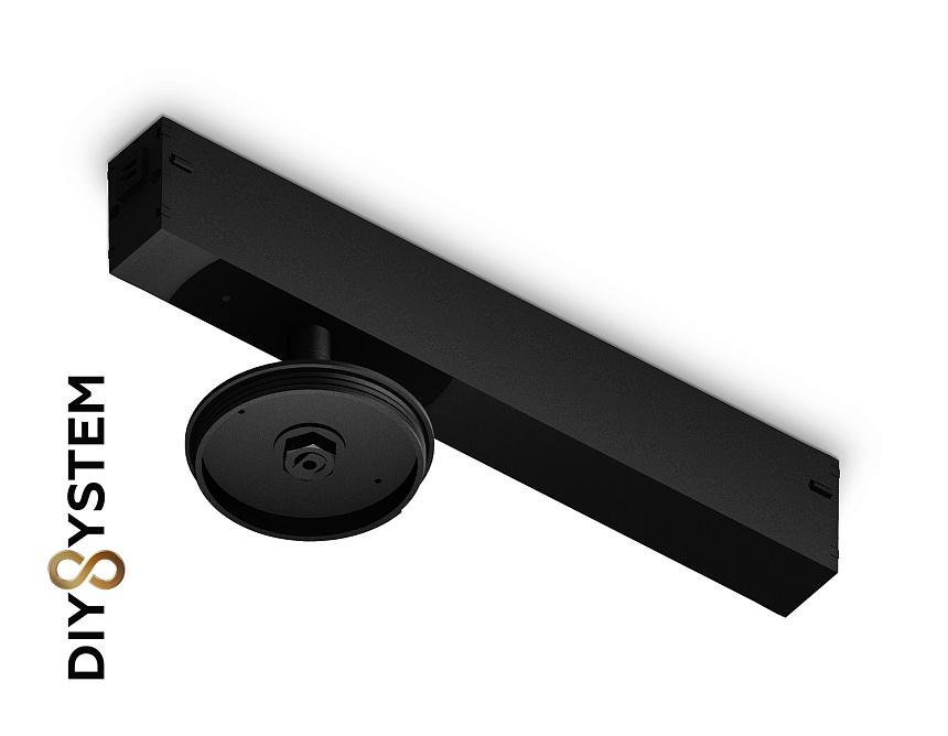 Ambrella Крепеж трековый для корпуса DIY D70mm Magnetic 220V A2548 BK черный 232*70*80 фото