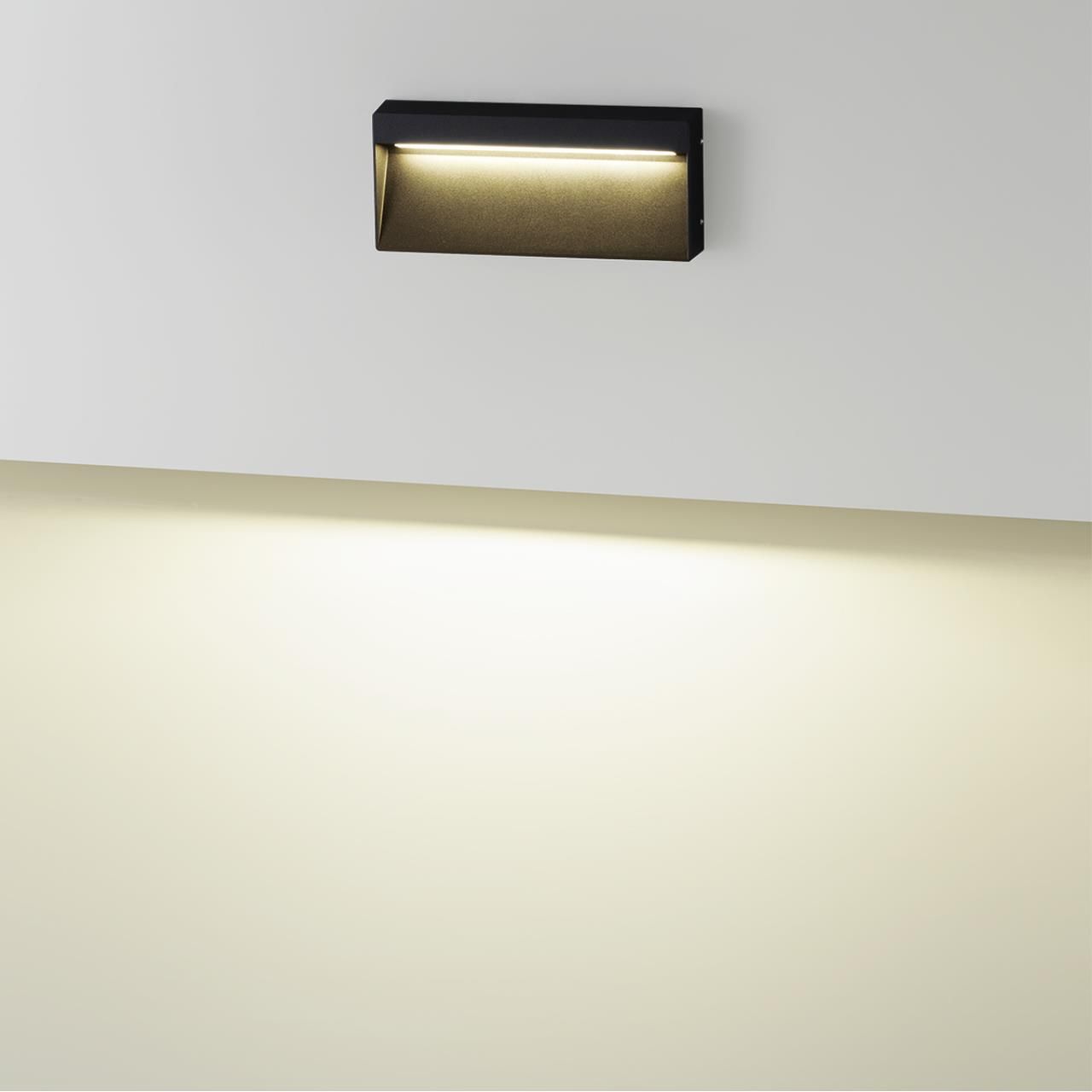 Odeon Light 6649/5WL3 NATURE ODL25 черный/металл/акрил Подсветка для лестниц IP54 LED 5W 3000K AC85-265V VITTY фото