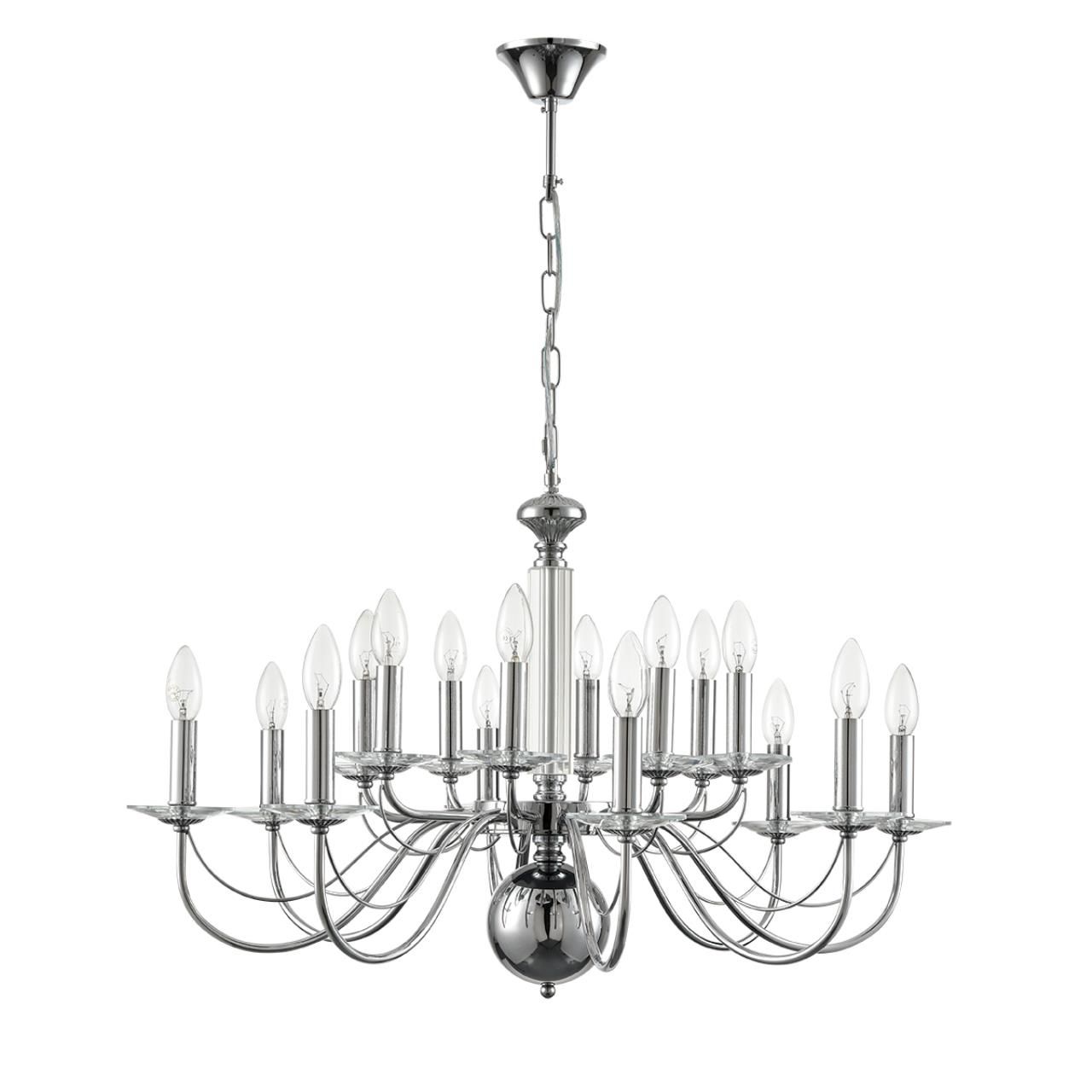 Lumion 8034/16 CLASSI LN24 хром, металл/стекло Люстра подвесная Е14 16*40W 220V INCANTO фото