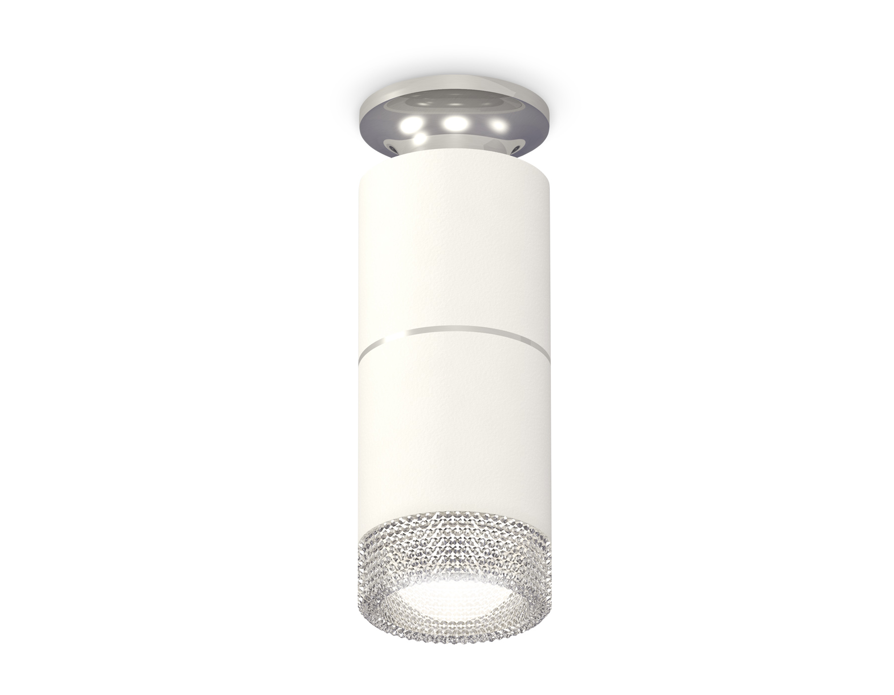 Ambrella Комплект накладного светильника XS6301242 SWH/PSL/CL белый песок/серебро полированное/прозрачный MR16 GU5.3 (N6903, C6301, A2060, N6150) фото
