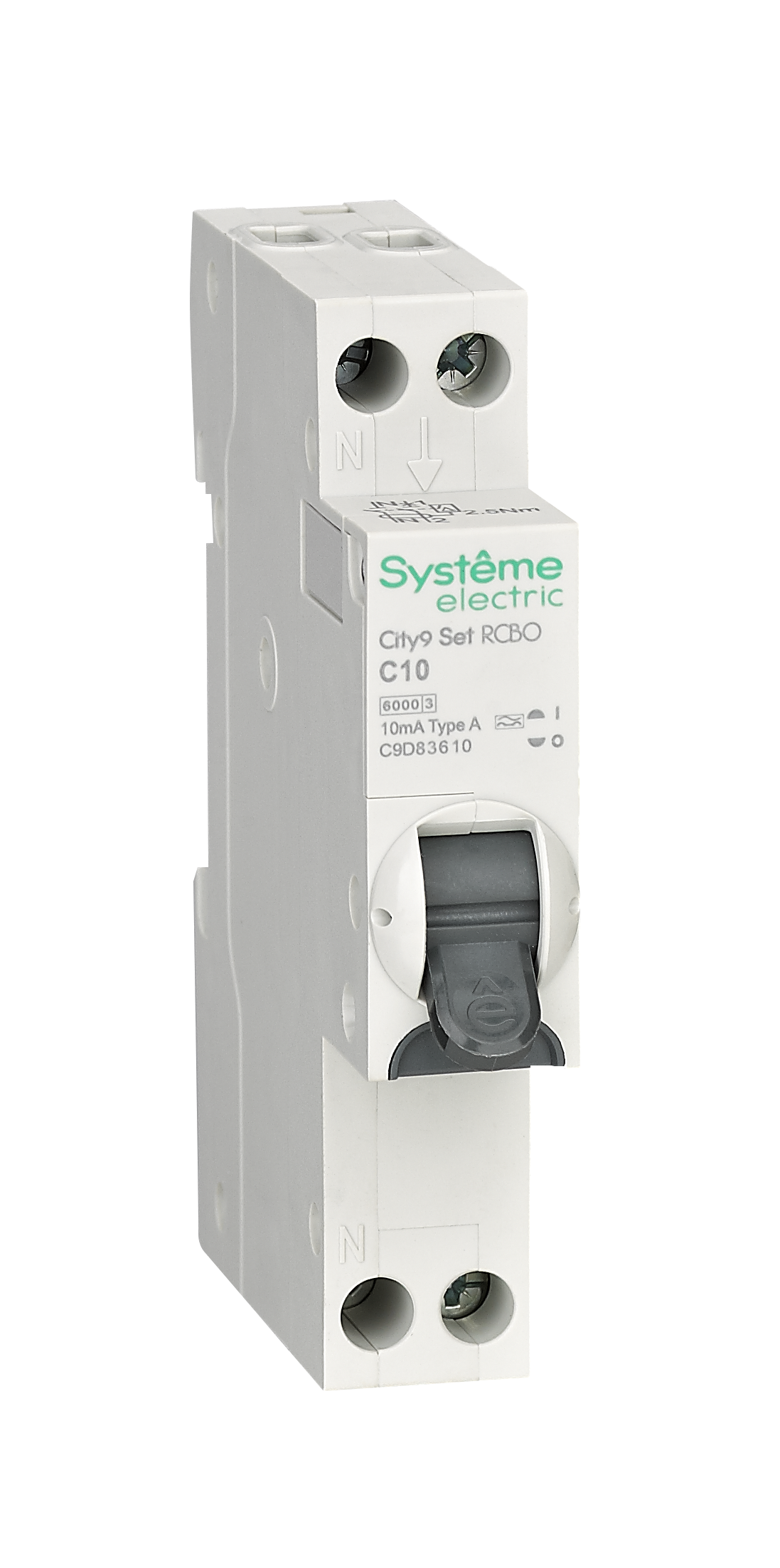Systeme Electric City9 АВДТ 1П+Н C10 6000A 10мА A 18мм фото