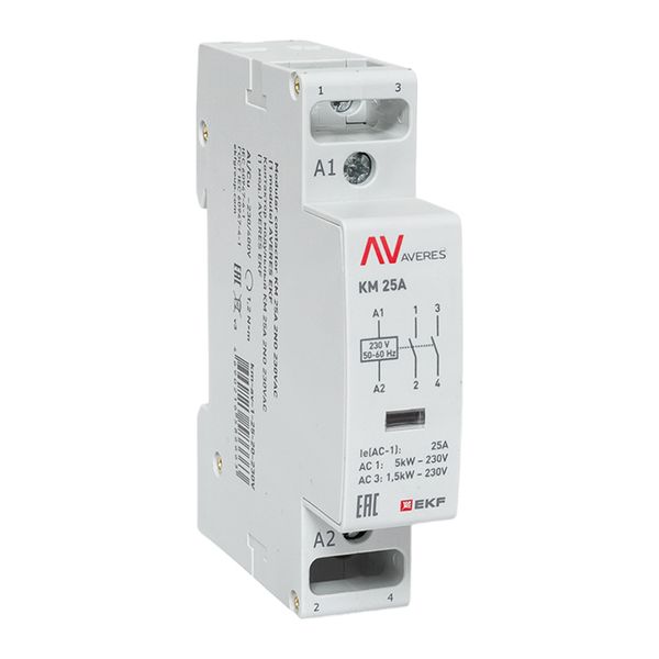 EKF Контактор модульный КМ 25А 2NO 230В АС (1 мод.) AVERES фото