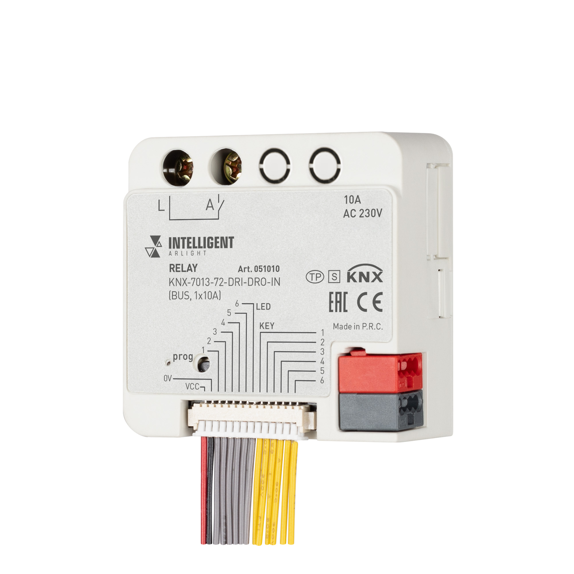 Arlight INTELLIGENT Релейный модуль KNX-7013-72-DRI-DRO-IN (BUS, 1x10A) (IARL, IP20 Пластик, 2 года) фото