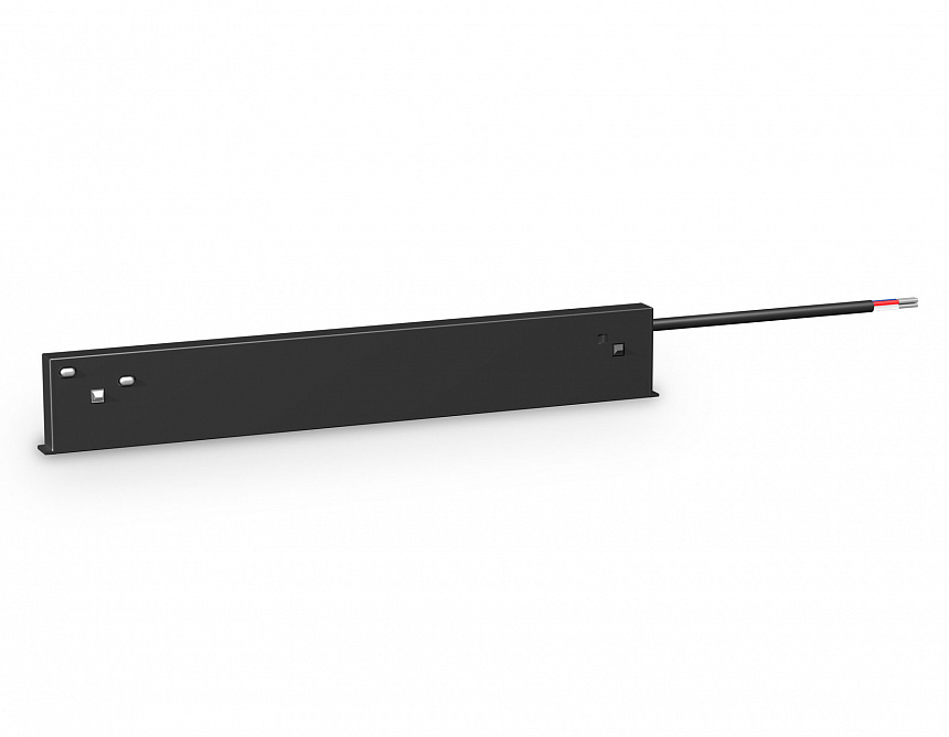 Ambrella Блок питания внутренний с вводом питания для шинопровода Magnetic 48V 10mm GL2061 BK черный IP20 100W 200*10*37 фото