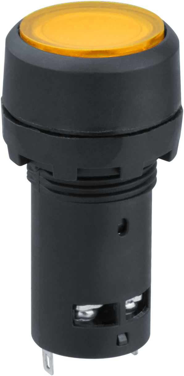 Кнопка Navigator NBI-B-09-Y желтая с подсветкой d22мм 230В NO+NC (240/20/1)