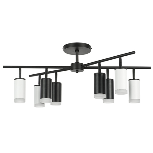 Lightstar LR7283643740 Люстра RULLO 8х50W GU10 ЧЕРНЫЙ/БЕЛЫЙ (571728+214437-4+214436-4+202430-8), шт фото