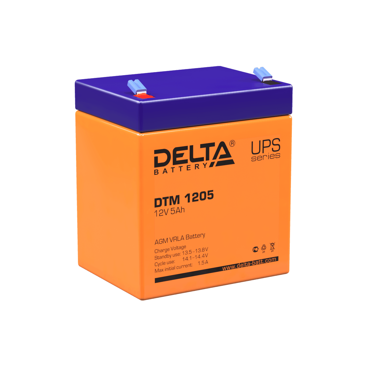 Delta Аккумуляторная батарея DTM 1205 (12V/5Ah) фото