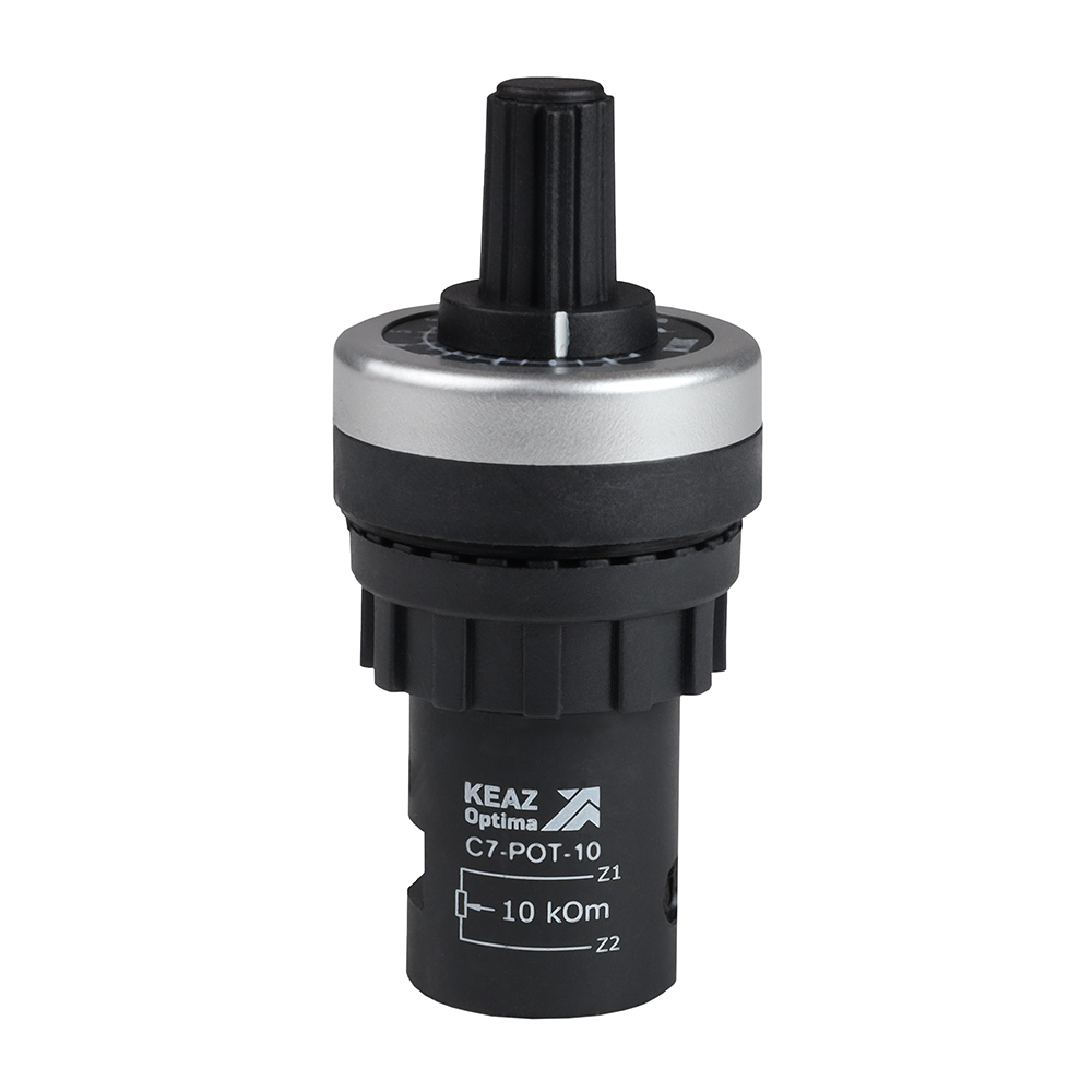 КЭАЗ Потенциометр OptiSignal Compact D22 С7-POT-10, 10 кОм XB4BD912R10K. фото