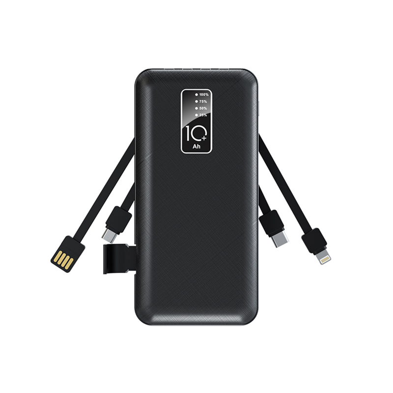 REXANT Портативное зарядное устройство Power Bank (аккумуляторная батарея) 10000 mAh, черное. фото