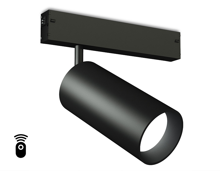 Ambrella Светильник светодиодный диммируемый для шинопровода Magnetic 220V GL1232 BK черный IP20 24W 3000K-6400K 36° D65*140 (Без ПДУ) фото
