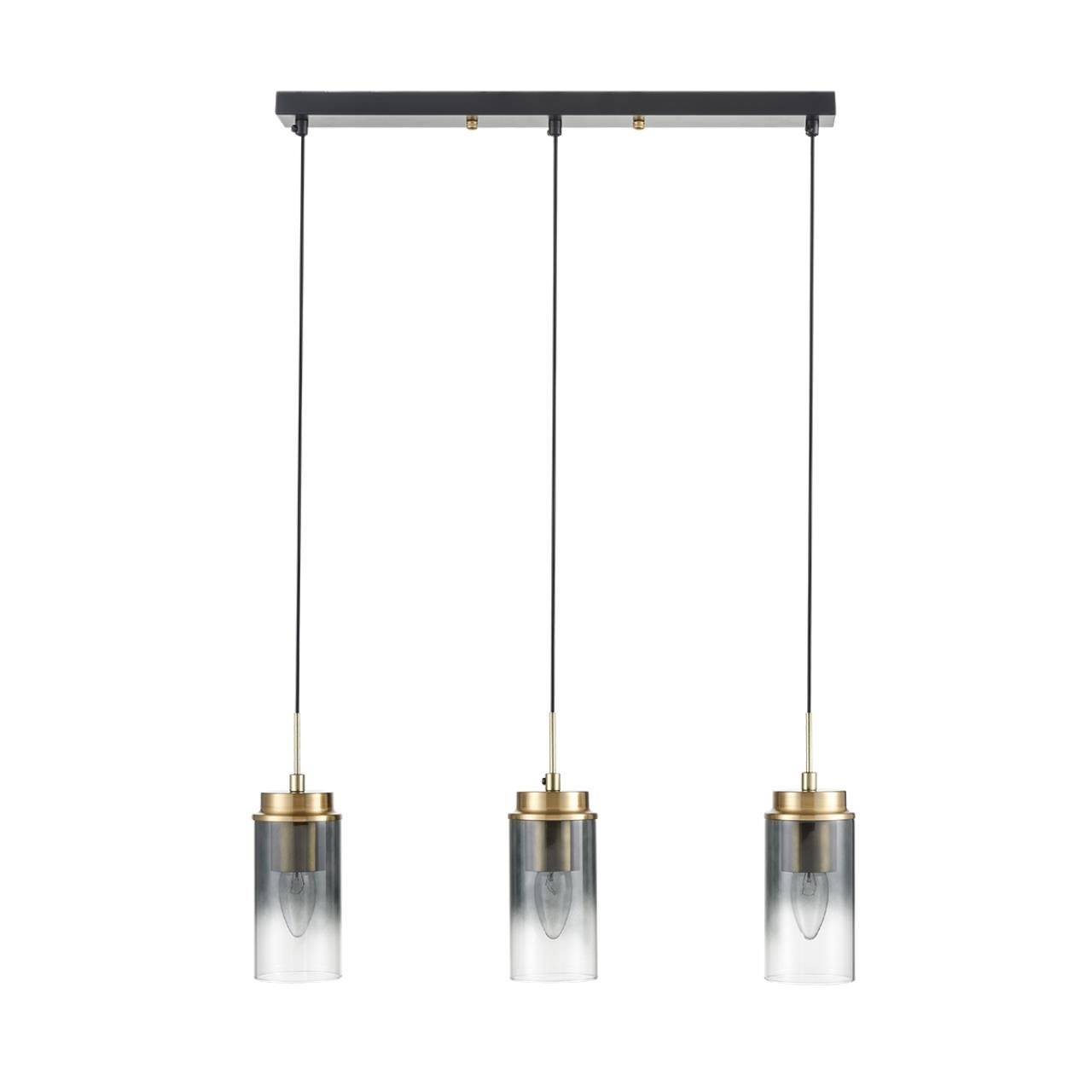 Lumion 8101/3A COMFI LN25 черный/бронза металл/стекло Подвес Е14 3*40W 220V ISHA фото