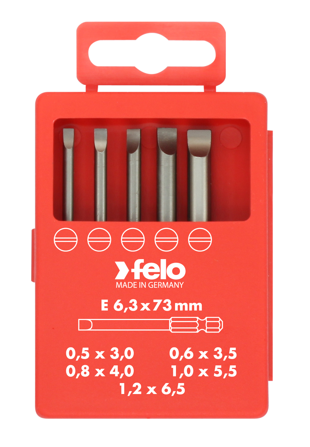 Felo Набор бит SL Industrial  73 мм в кейсе, 5 шт 03091716 фото