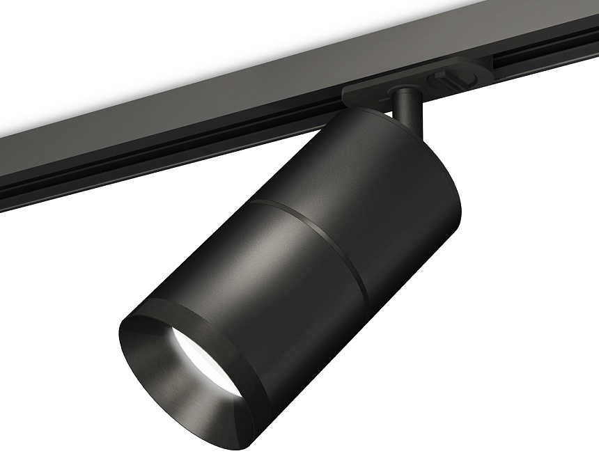 Ambrella Комплект трекового светильника XT7402020 SBK/PBK черный песок/черный полированный MR16 GU5.3 (A2537, C7402, A2071, C7402, N7031) фото