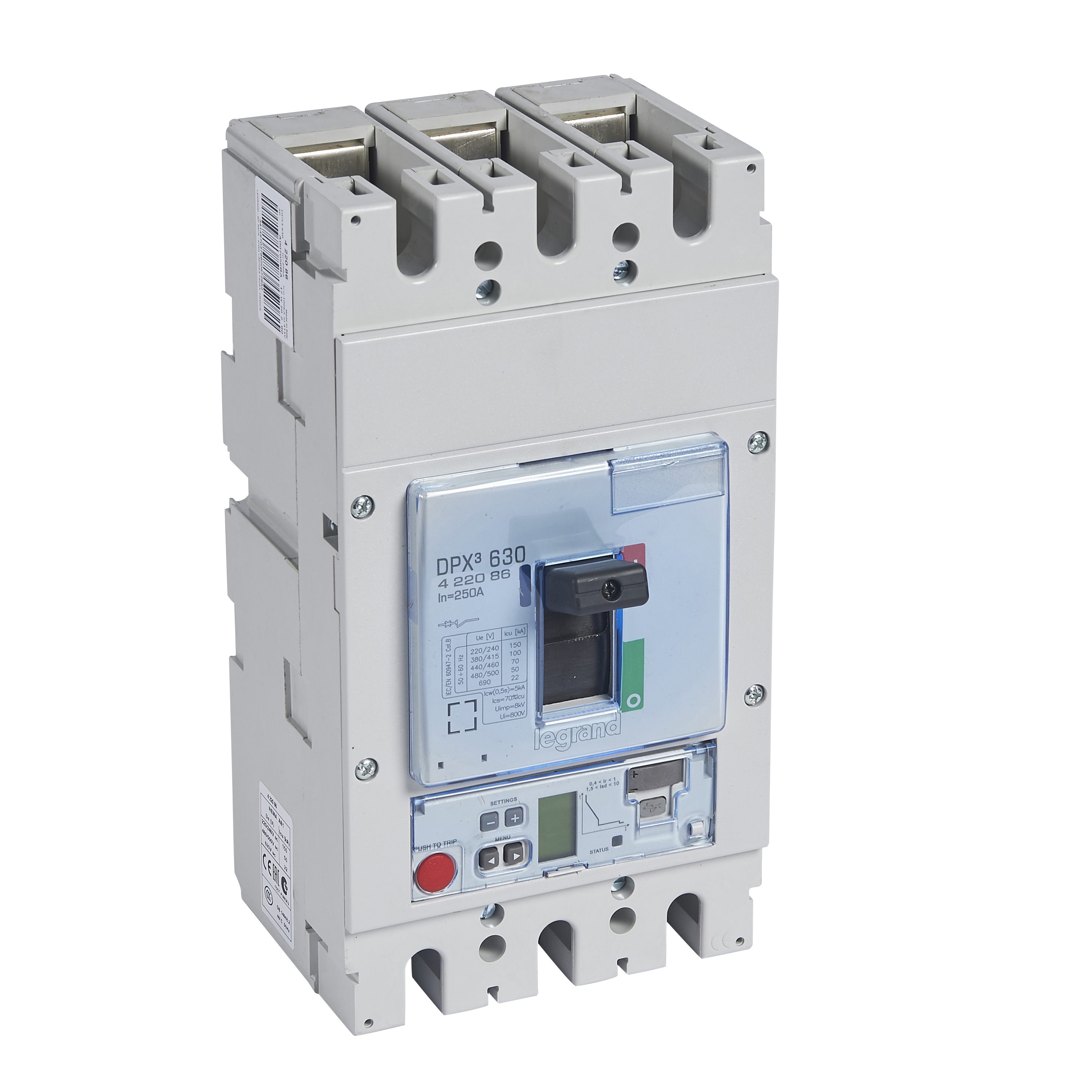 Legrand DPX3 630 Автоматический выключатель 3P 250А 100kA/эл.расц.S2. фото