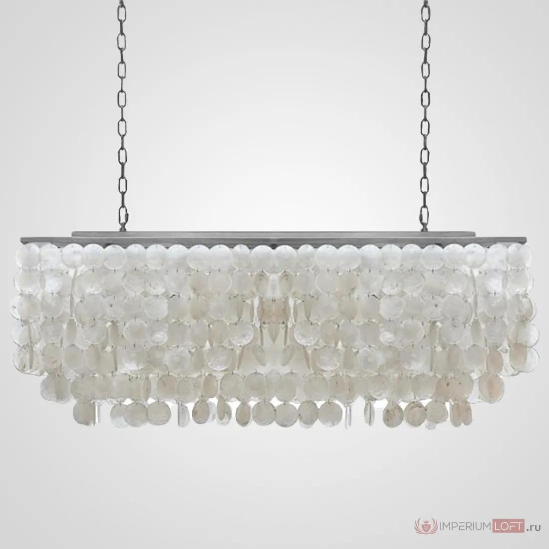 ImperiumLoft Люстра rectangle SHELL Chandelier 2 cascades фото