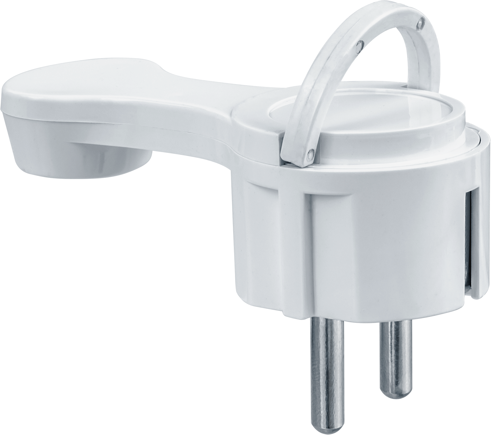 Вилка Navigator NCA-PL06-16A-E-WH плоская с/з белая (200/50/1)