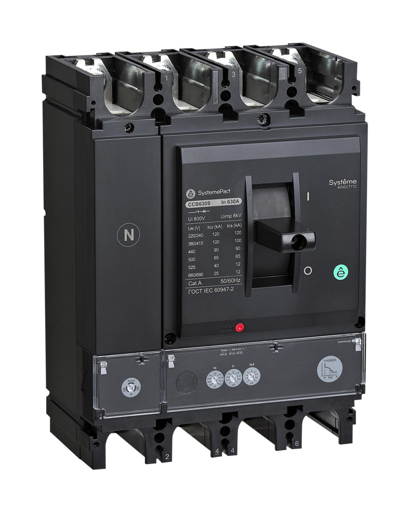 Systeme Electric SystemePact СCB Автоматический выключатель 630 50KA 4P4D S2.3 630A фото