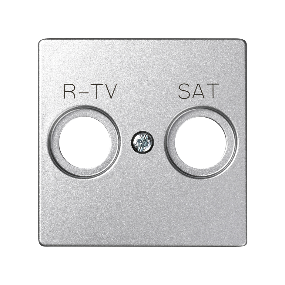 Simon 82 Detail Алюминий Накладка розетки R-TV-SAT (75466-, 75467-, 75468-69) фото