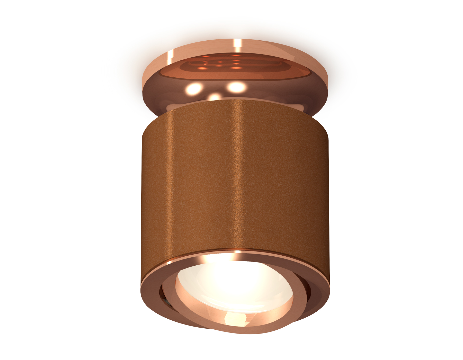 Ambrella Комплект накладного поворотного светильника XS7404140 SCF/PPG кофе песок/золото розовое полированное MR16 GU5.3 (N7930, C7404, N7005) фото