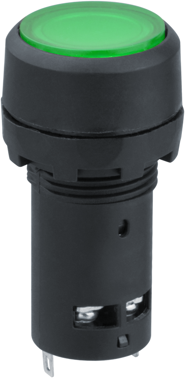 Кнопка Navigator NBI-B-09-G зеленая с подсветкой d22мм 230В NO+NC (240/20/1)